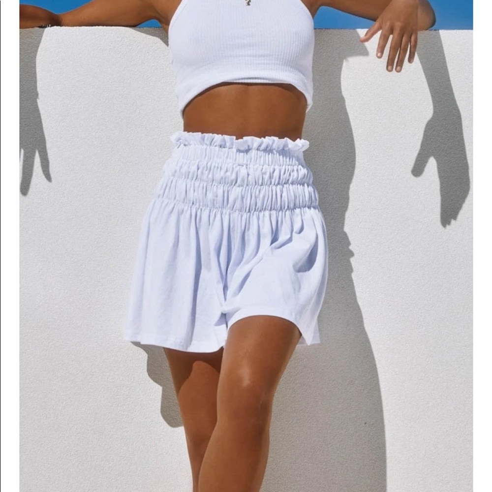 SNDYS the Label - HAMILTON SHORTS - WHITE